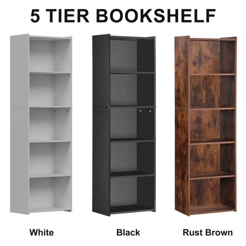 Tier bookcase bookshelf - 5-tier,
