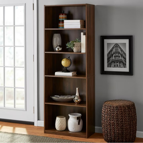 Mainstays shelf bookcase - mainstays, 5-shelf